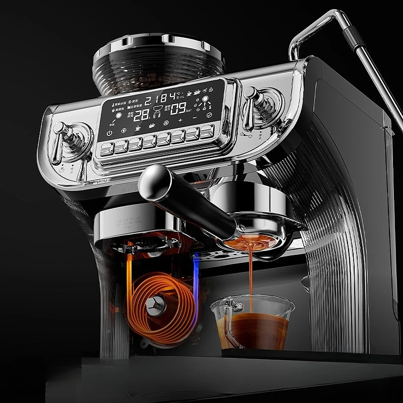 

Coffee machine, household, commercial, fully semi-automatic, Italian grinding integrated milk foam