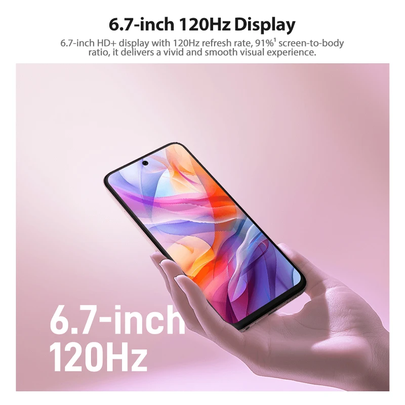 Nubia V70 Design الإصدار العالمي للهاتف المحمول كاميرا 50 ميجابكسل 6.7 بوصة HD + 120 هرتز عرض بطارية 5000 مللي أمبير في الساعة Unisoc T606 ثماني النواة