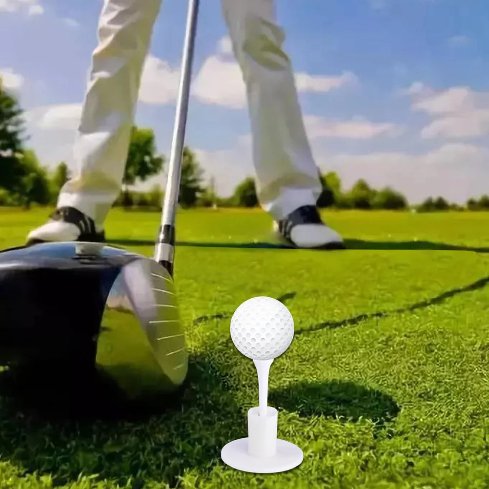 

20Pcs Durable Tpr Golf Tees Holder Stable Accessories Bright White Lightweight Easy to Carry and Store Golfing