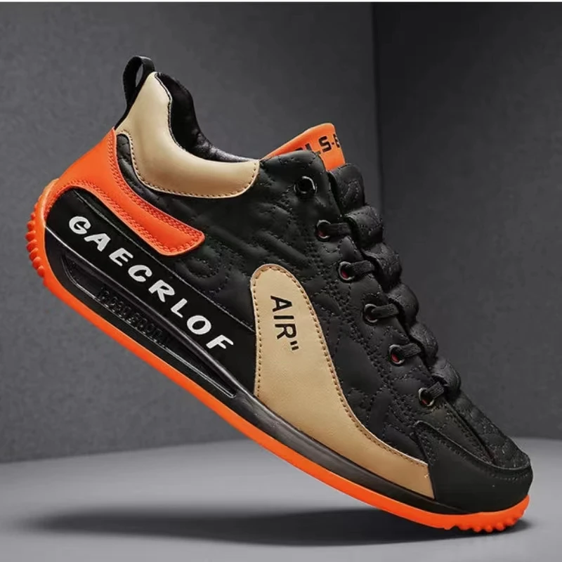 Thick Soled Men's Sneakers Patchwork Shoes for Men Breathable Shoes Antiskid Sports Tennis Shoes Running Casual Male Sneakers