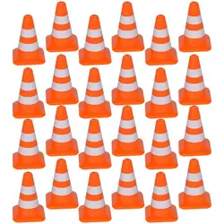 50/30/10Pcs Mini Traffic Cones Road Street Signs Toys Traffic Barricade Toys Construction Traffic Sign Toys Home decoration