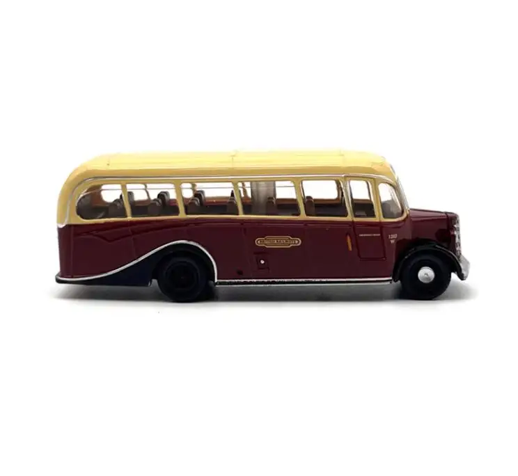 1/120 Scale Alloy Bus Railway Car Model Train Scene Miniature Collection Sand Table Landscape