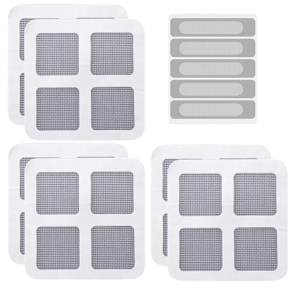25Pcs Tent Repair Tape Mesh For Outdoor Screen Repair Camper Anti-mosquito Heavy Duty Sticker Window Patio Pool