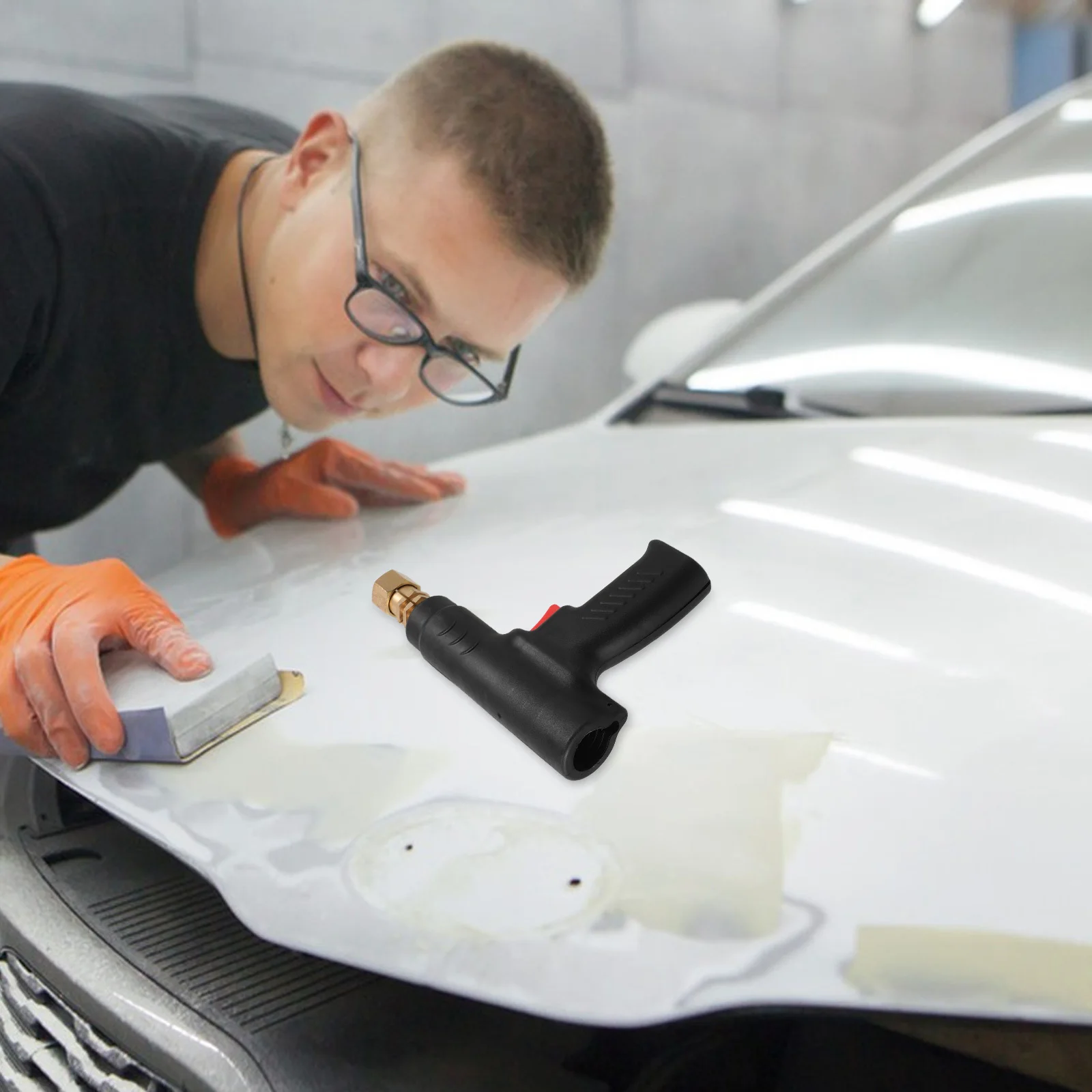 

Handheld Spot Welding Machine Portable Small Dent Removal Tool Auto Body Repair Kit Precision Plastic Welding Equipment Durable