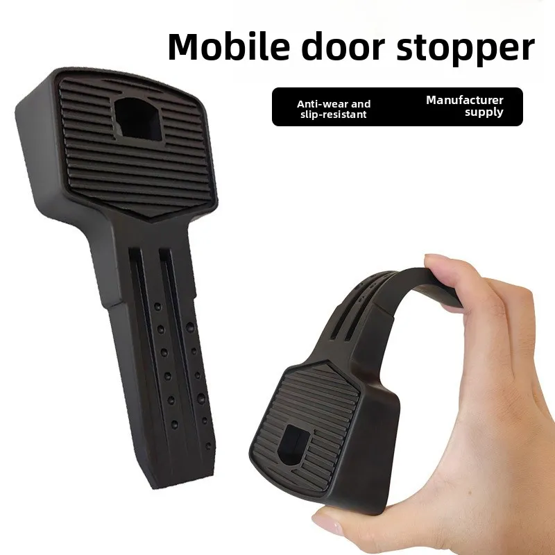 Creative ​​Key-Shaped Door Stopper No-Drill TPR Wedge Door Plug Safety Silent Doorstops Flexible and Durable Door Stopper