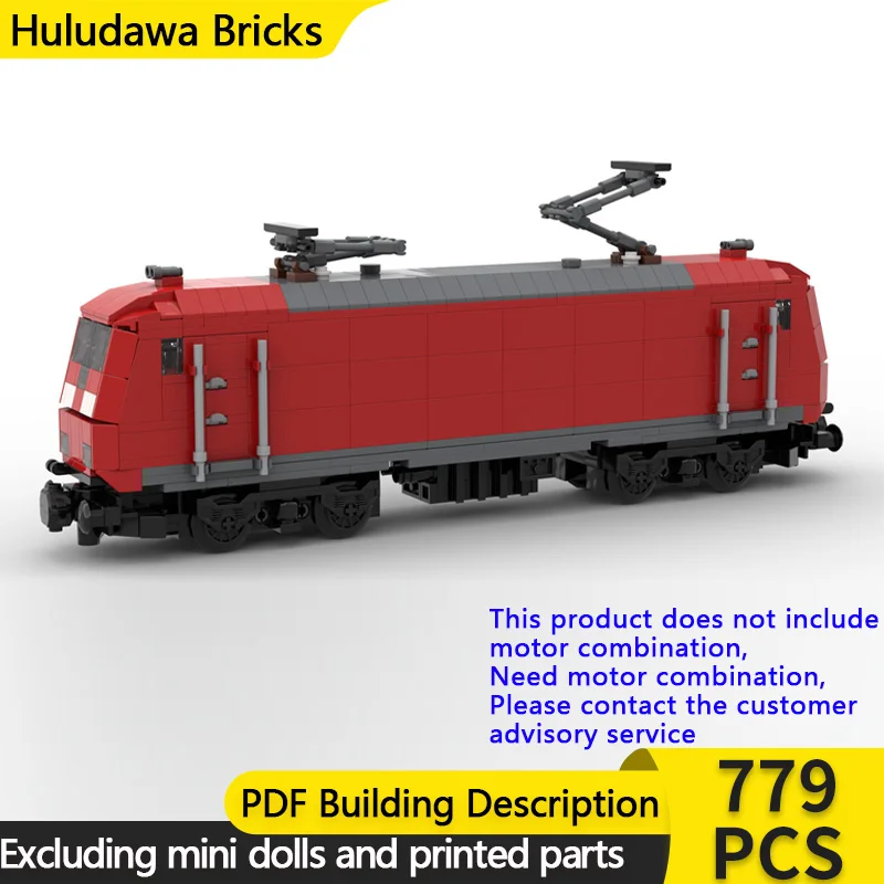 

City Car Model MOC Building Bricks Series 145 Freight Electric Locomotive Modular Technology Holiday Assemble Children Toys Suit