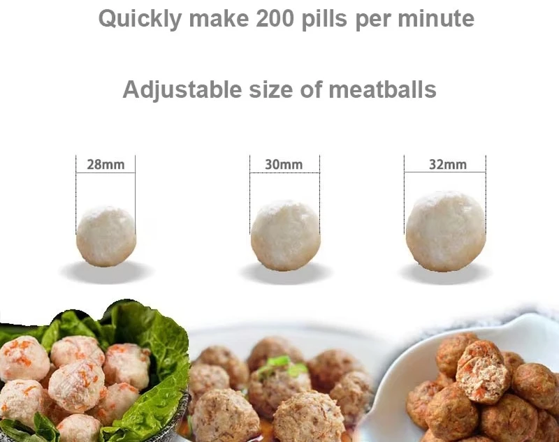 Automatic Stuffed Meatball Forming Machine for Beef Fish Chicken and Pork Balls with High Speed and Consistent Shape