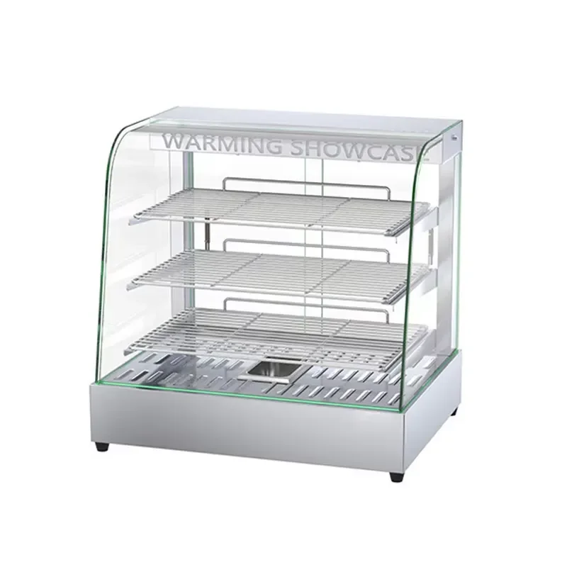 Commercial countertops, transparent food coolers, display stands, hot food and bread display cabinets for heating and