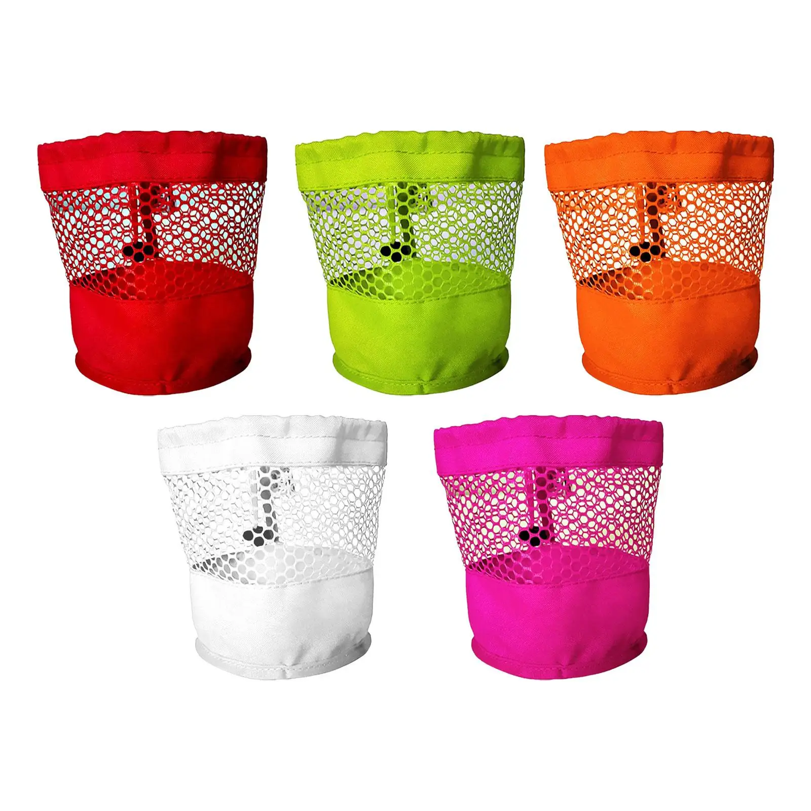 Golf Ball Bag Portable Small Net Bag Golf Ball Storage Bag Drawstring Pouch for Shower Tennis Balls Diving Gym Golf Accessories