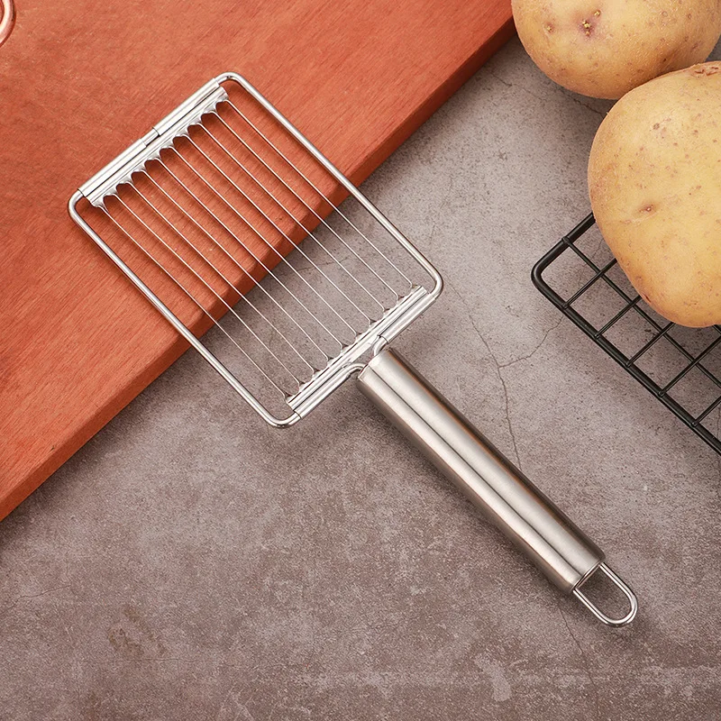 Creative Tomato Slicer Stainless Steel Vegetable Ham Cutter Manual Fruit Kiwi Food Processors Tools Novel Kitchen Accessories