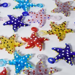 Ocean Animal Charm Fashion Starfish Pendant Jewelry Making Supplies Glass Materials To Make Bracelets Earrings Charms Breloques