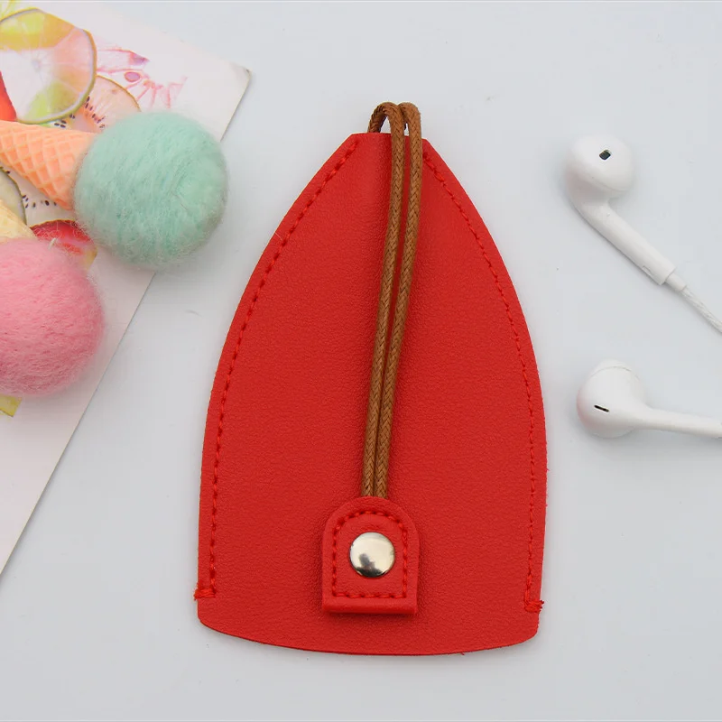 Customize initials Leather keychain Key Box Cute Pull Out Wallets Case PU Leather Key Case Pull Type Pocket Key Holder For Keys image 4