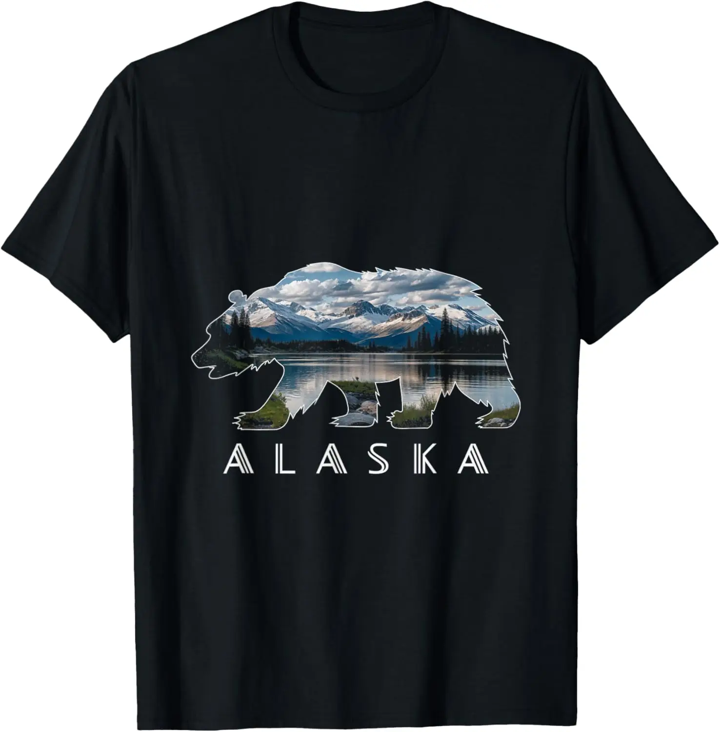 

Футболка Alaska Bear Mountain Lake Nature Adventure Wildlife