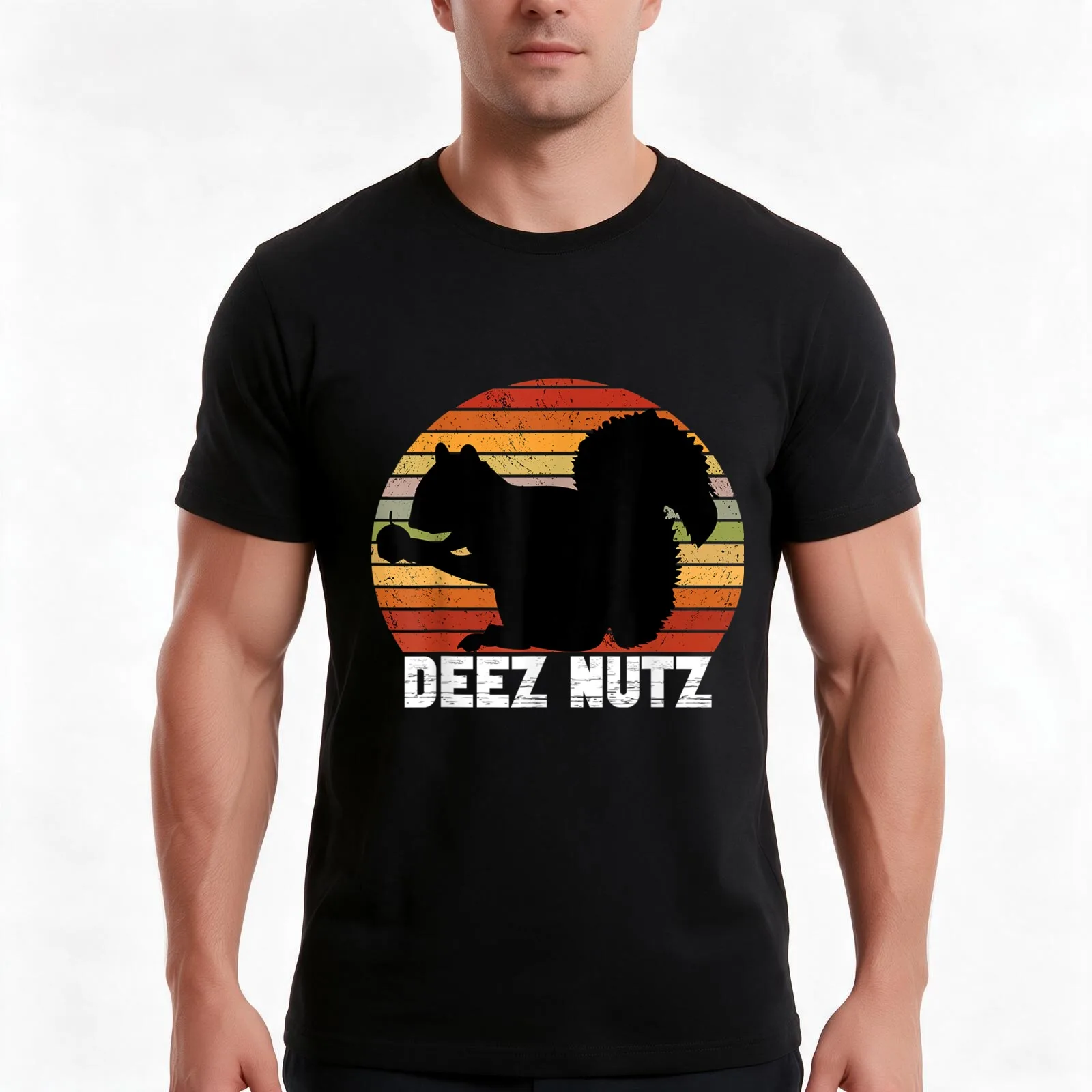 Deez Nutz Christmas Gopher Saying Dees Nutz Ugly Xmas T-Shirt Summer Casual Cotton Tee Oversized Streetwear Tops 100% Cotton