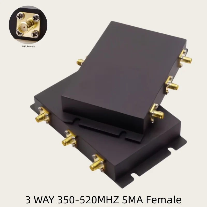 3-way microstrip power divider 350-520mhz 380-880mhz 698-2700mhz interface N/SMA/TNC connector