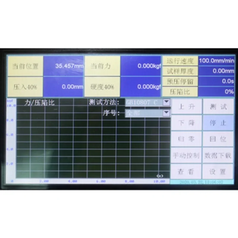 Sponge indentation tester polyurethane testing device