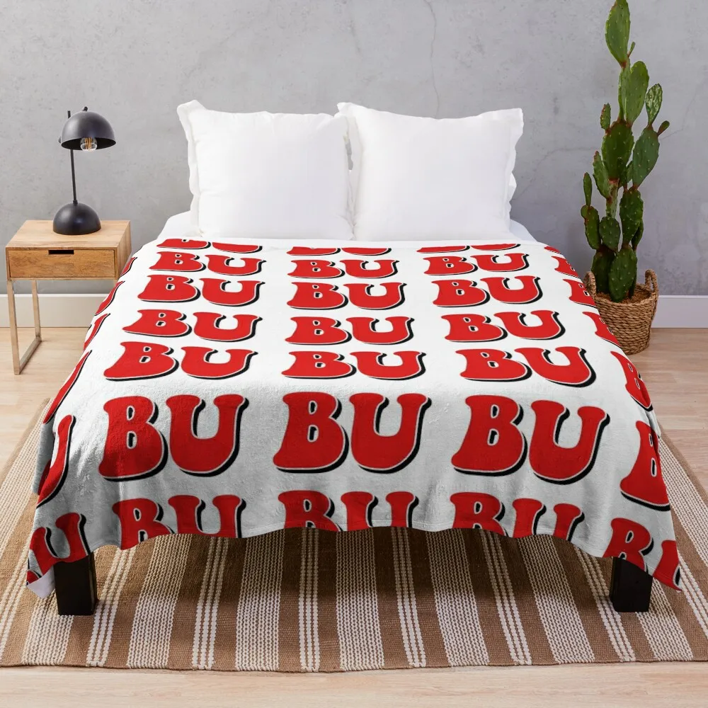 

BU Boston University Throw Blanket Luxury Blanket Luxury St Blanket Blanket For Decorative Sofa Custom Blanket