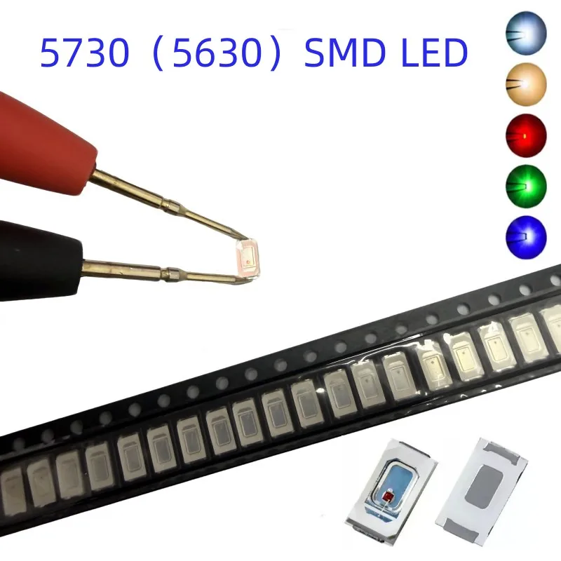 100pcs SMD LED Diodes 5730 5630 Diode 5730 SMD LED Diodo Kit Warm White Cold white Red Green Blue Yellow Orange UV Purple Pink