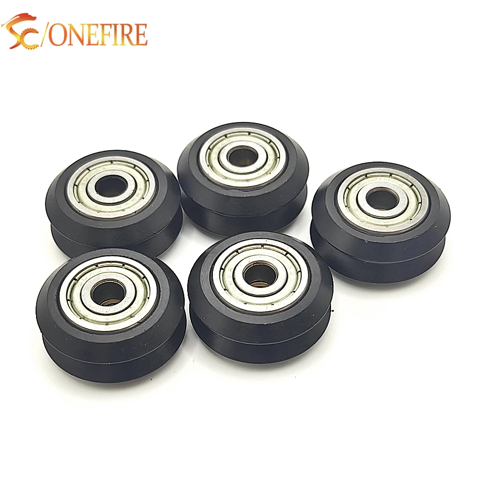 Pulley components bore 5mm Wheel V slot Ball Bearing 625ZZ 3D Printer Parts CNC Transparent Polycarbonate Openbuilds