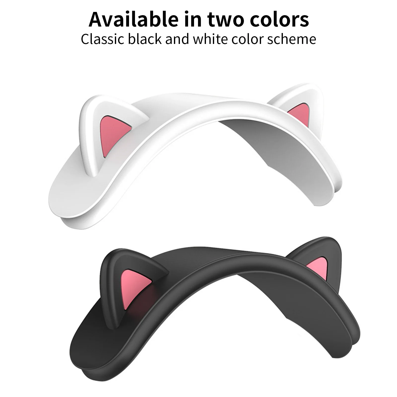 

Cartoon Cute Cat Ears Headband Cover For Apple AirPods Max Soft Silicone Headphone Protectors Cushion Top Pad Protector Sleeve