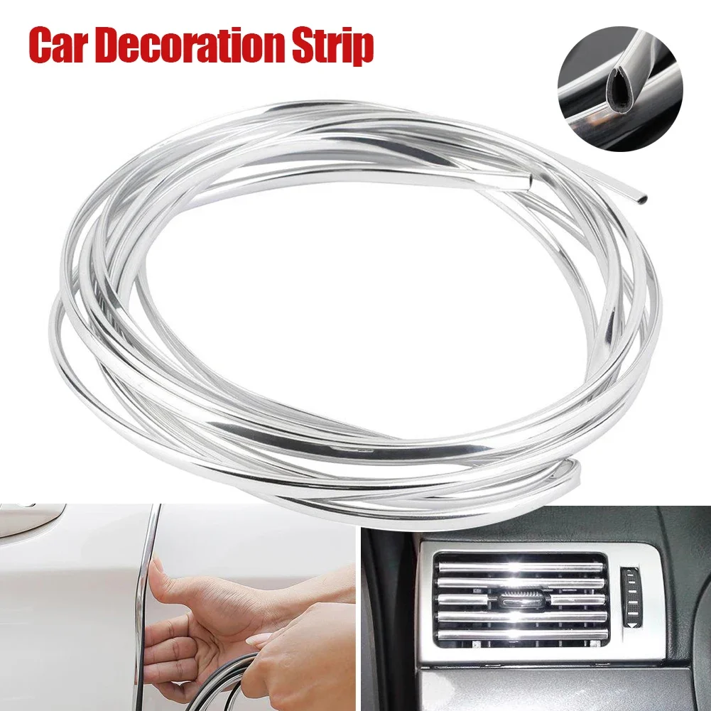 Chrome Car Door Edge Protection Strips Noise Isolation Sealant Car Door Rubber Seal Strip Sound Insulation Door Protector