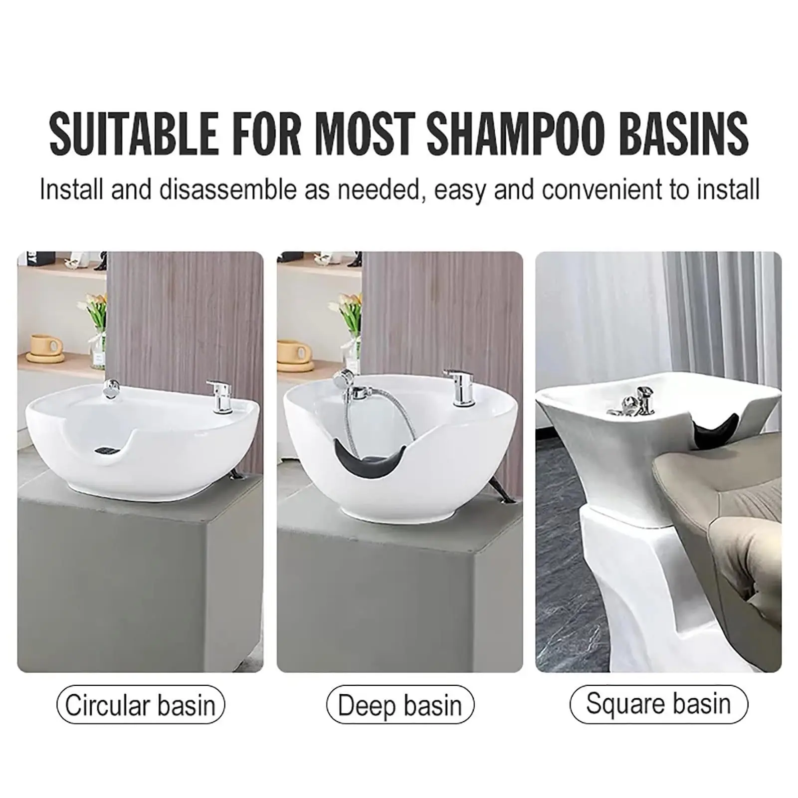 Semi adjustable water-saving circulating hair salon hair salon dedicated flushing bed accessories