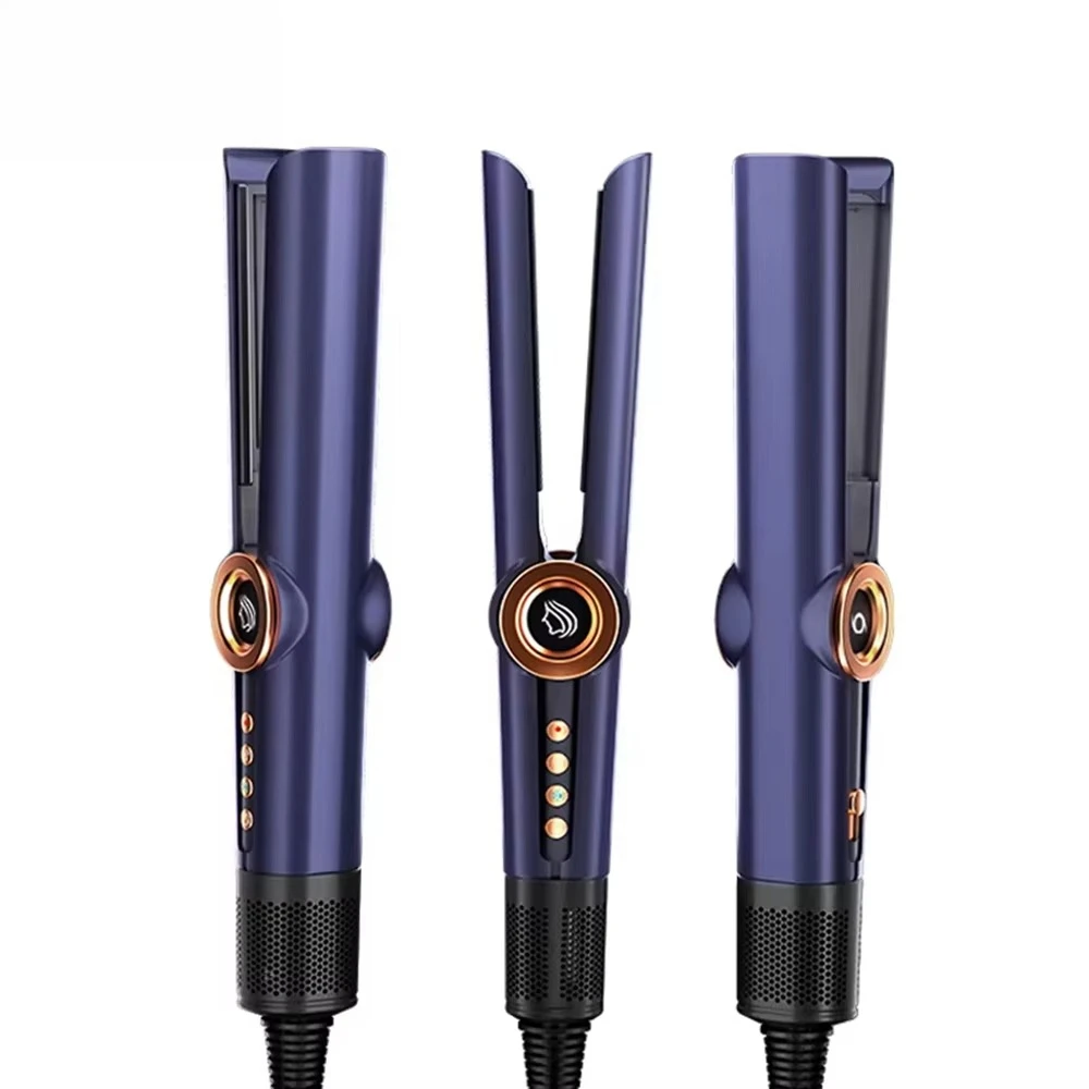 2 in 1 Airflow Professional Hair Straightener with Negative Ion Wet and Dry Plancha Cabello Hair Dryer Flat Iron Styling Tools
