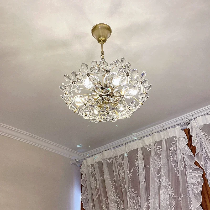 Потолочный светильник для спальни, дизайнерский хрустальный декоративный атмосферный светильник для комнаты