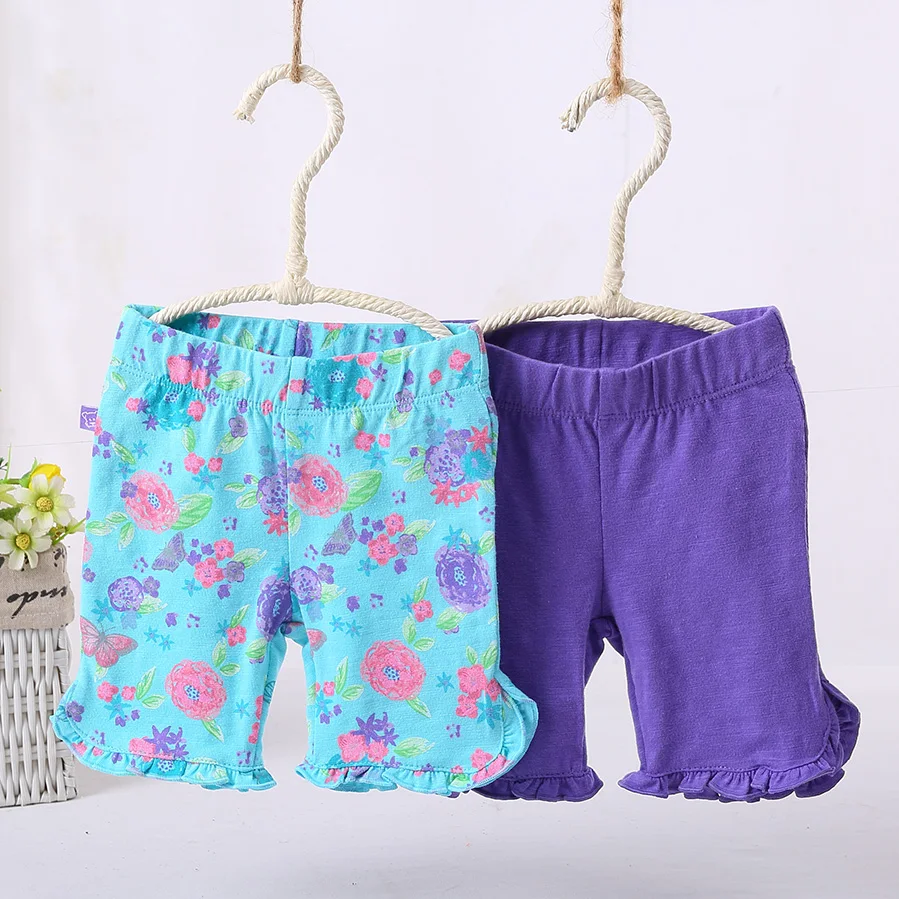 Baby Girl Summer Shorts Toddler Bell Bottoms Baby Girls Ruffle Leggings Bell-Bottomed Flare Pants Cute Princess Trousers 6M-4T