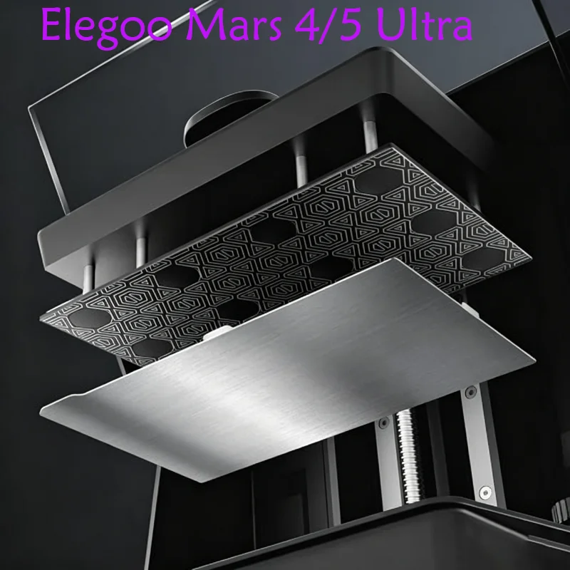 Resin SLA Magnetic Plate 160x96mm Elegoo Mars 5 Ultra Flexible Steel Plate + High Quality Hot Bed Sticker Elegoo Mars 4