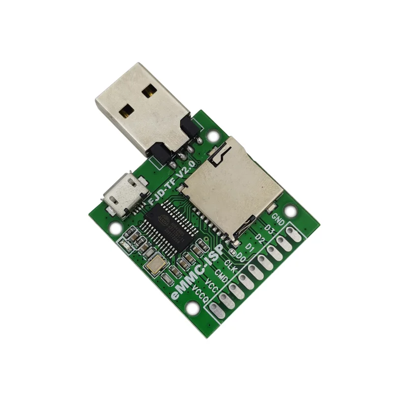 EMMC-ISP Flying Line Unlock Artifact Mobile Phone Brush AU6438BS Card Reader Free Disassembly of Word Library Second Solution