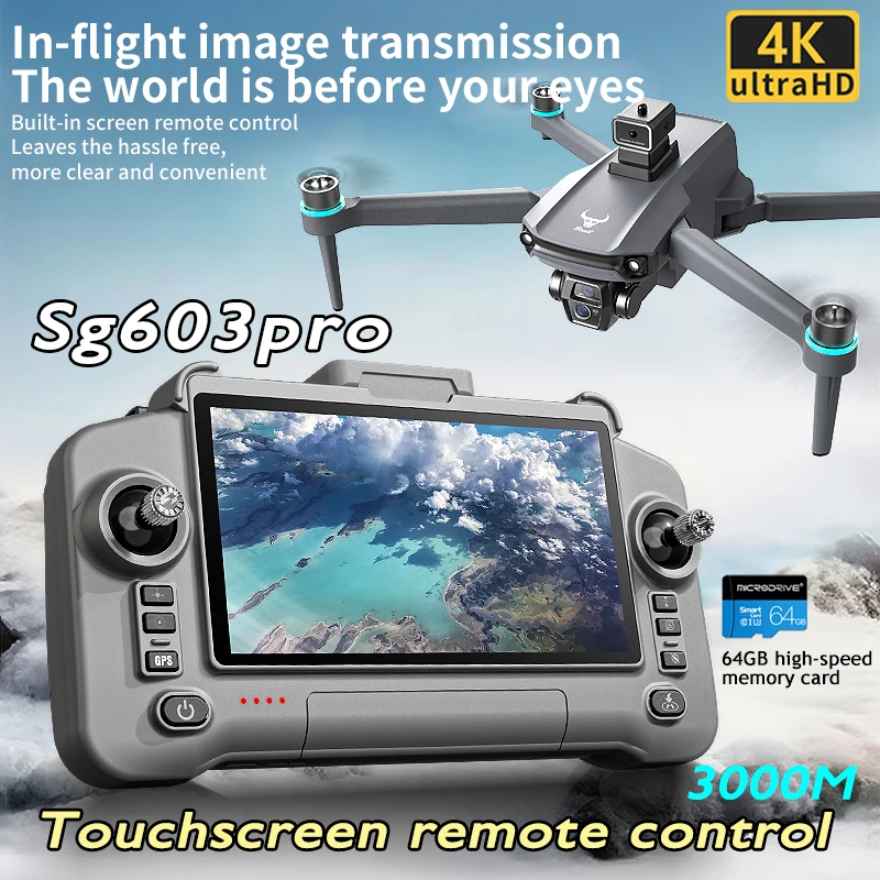 SG603 PRO Drone GPS Professional 8K HD Camera Touch Screen Remote Control 5G WIFI Smart Return Brushless Large UAV RC Quadcopter