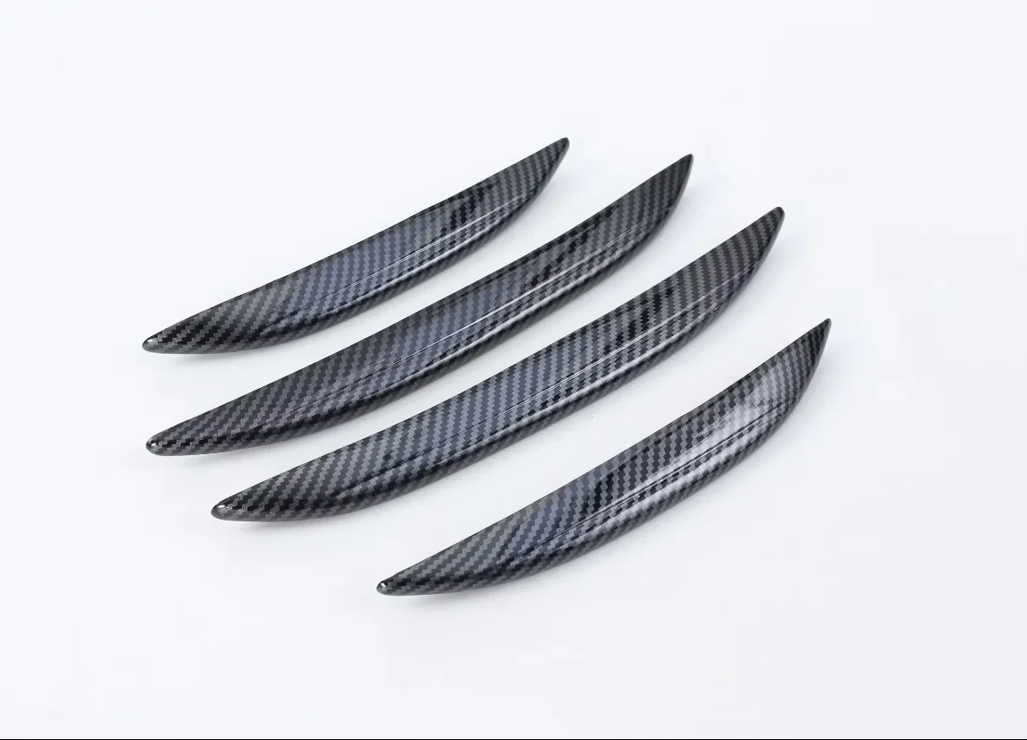 Suitable for Mercedes Benz GLC 2023 front fog lamp strip ABS decoration Auto Parts silvery carbon fibre 4 piece set