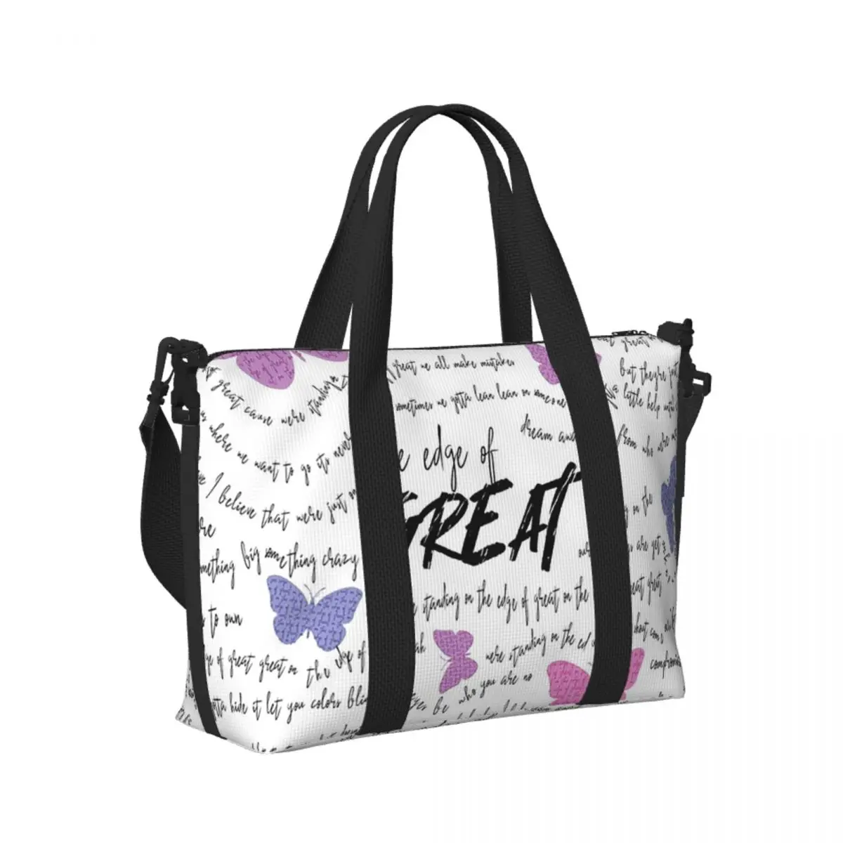 

Edge Of Great Julie And The Phantoms Beach Travel Bag Large Capacity Tote Bags for Gym Yoga Women Shopping Duffle Shoulder Bag