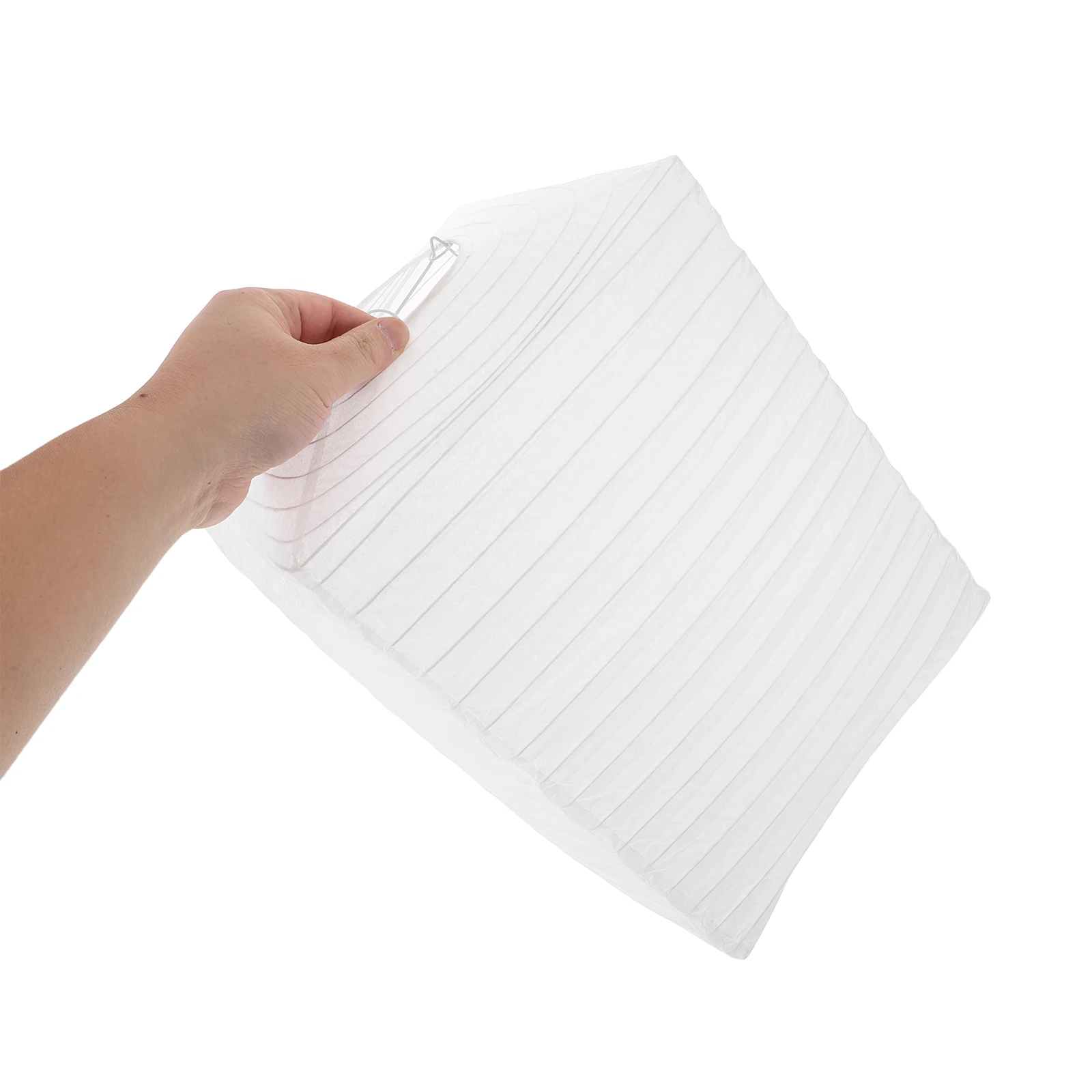 Abat-jour carré minimaliste en papier pliable, 2 pièces, lanterne en papier pour mariage, décoration de fête à domicile et de mariage
