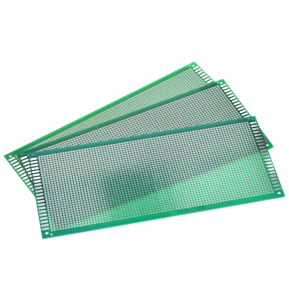 แผงวงจรต้นแบบด้านเดียว ขนาด 10x22 ซม. 100x220 มม. จำนวน 1/3 ชิ้น