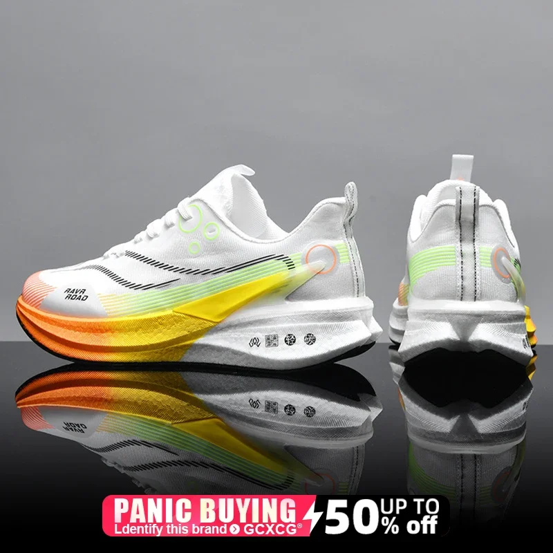 

Кроссовки для бега с карбоновой пластиной, для марафона, мужские и женские, дышащие, легкие, удобные, нескользящие, спортивные
