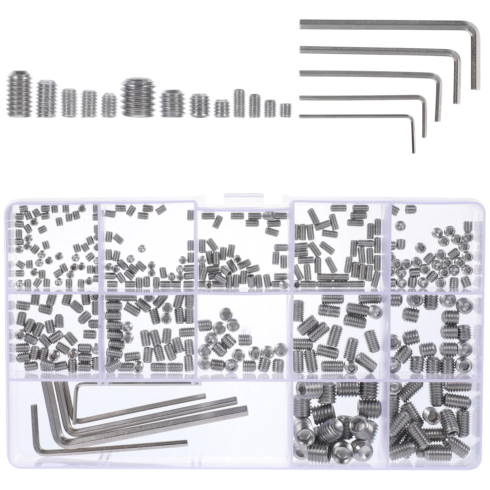 

Allen Wrench Combo 304 Stainless Steel Grub Screws Assortment Set Screw Kit screws for Bathroom Fixtures Engineering Design