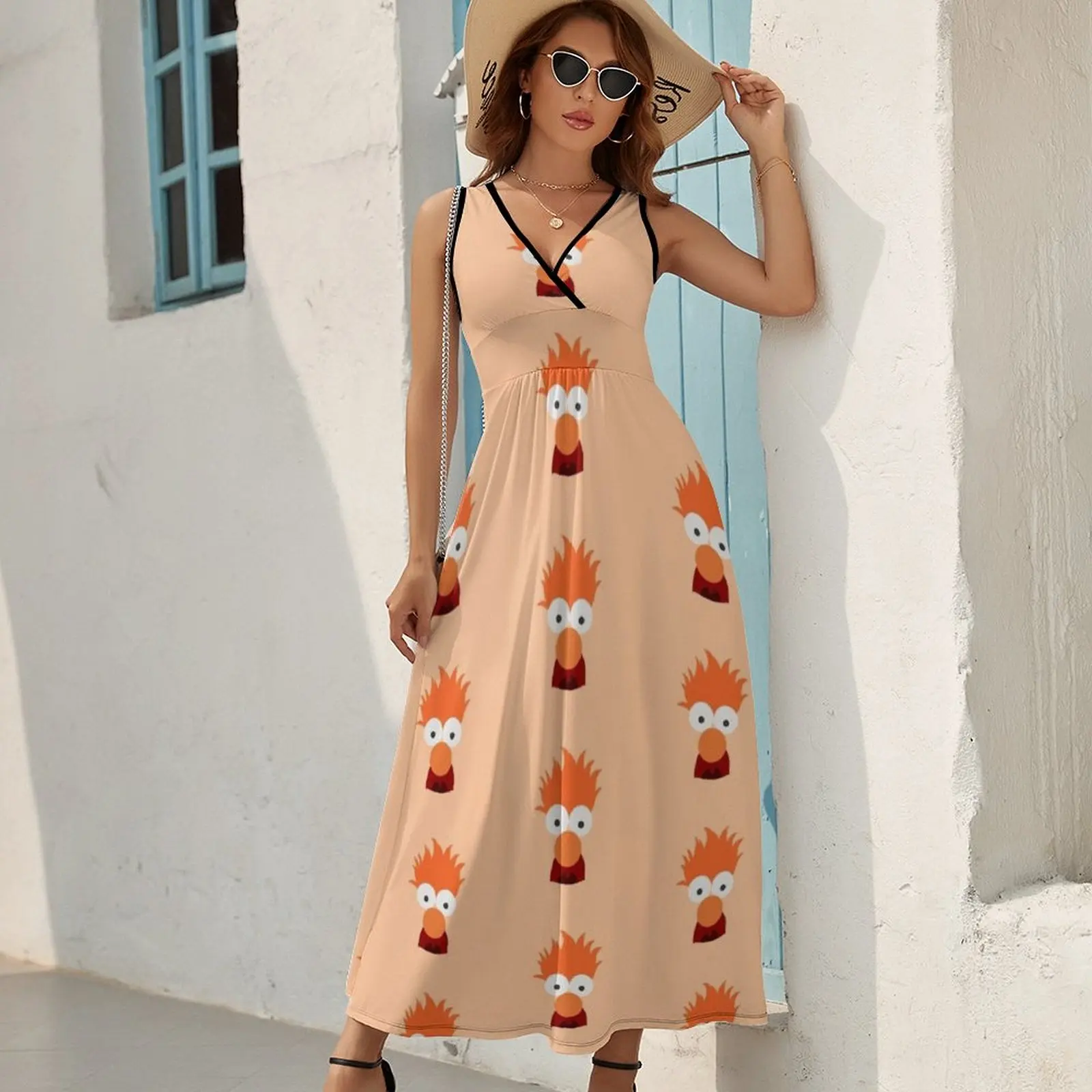 Beaker Sleeveless Dress Woman clothing women's clothing korea stylish