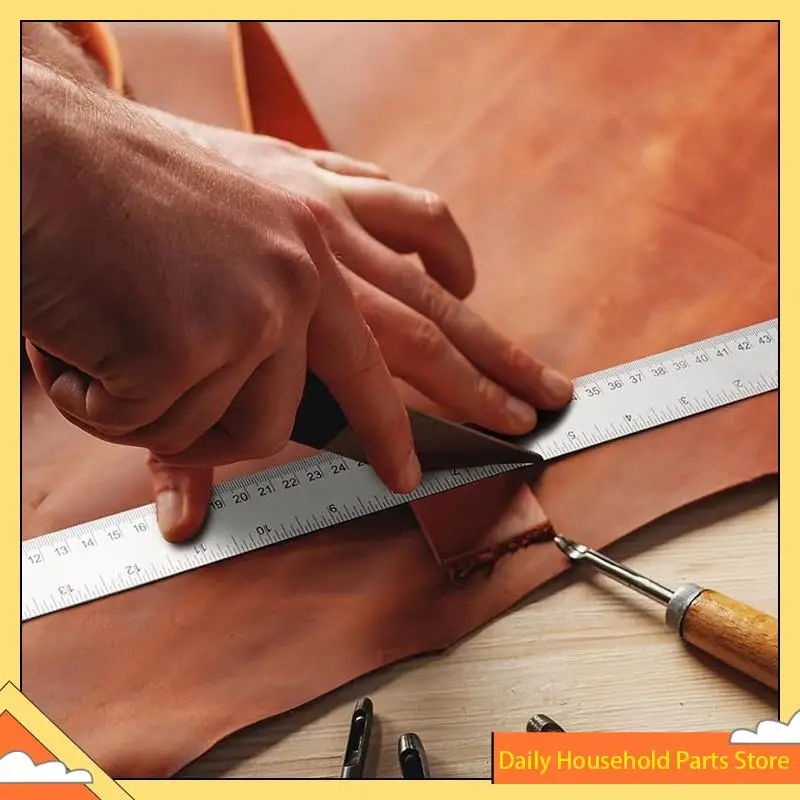 Stainless Steel Metal Ruler: Ruler With Cork Backing Non-Slip Rulers With Inch And Centimeters Ruler 18 Inch 2 Pack HOT!