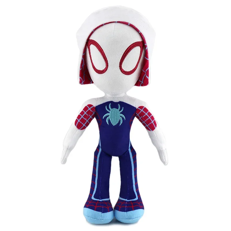 32CM Anime Avengers Spiderman Plüschtiere aus dem Spider-Verse, Gwen, Peter Parker, Noir Puppen, Weiche Stofftiere als Geschenk für Kinder