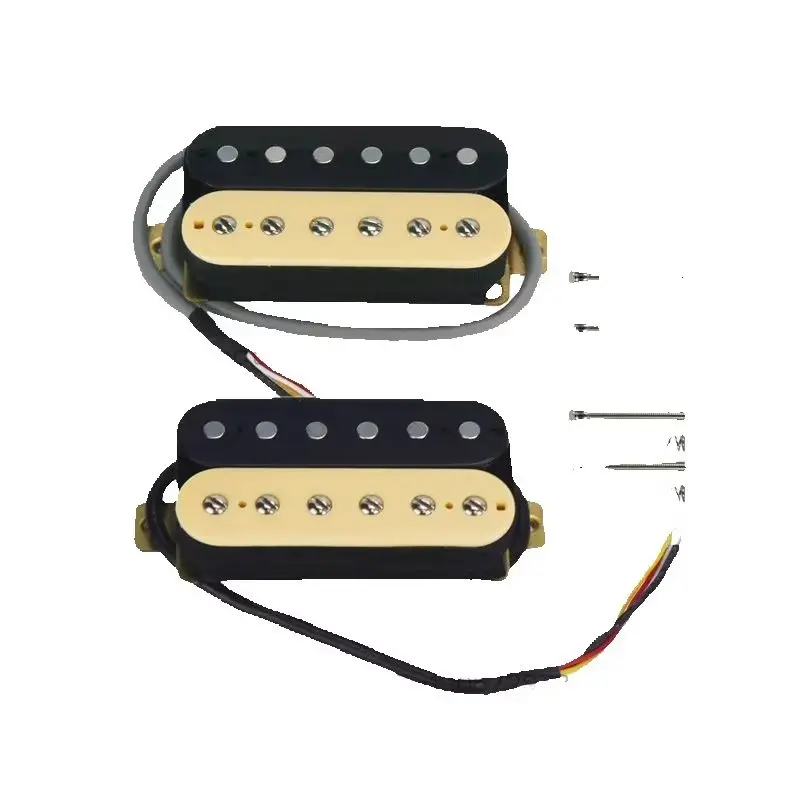 High Quality High-power Pickup 6 Fixed 6-sonic Electric Guitar Dual Unit, Pickup Zebra Black and White