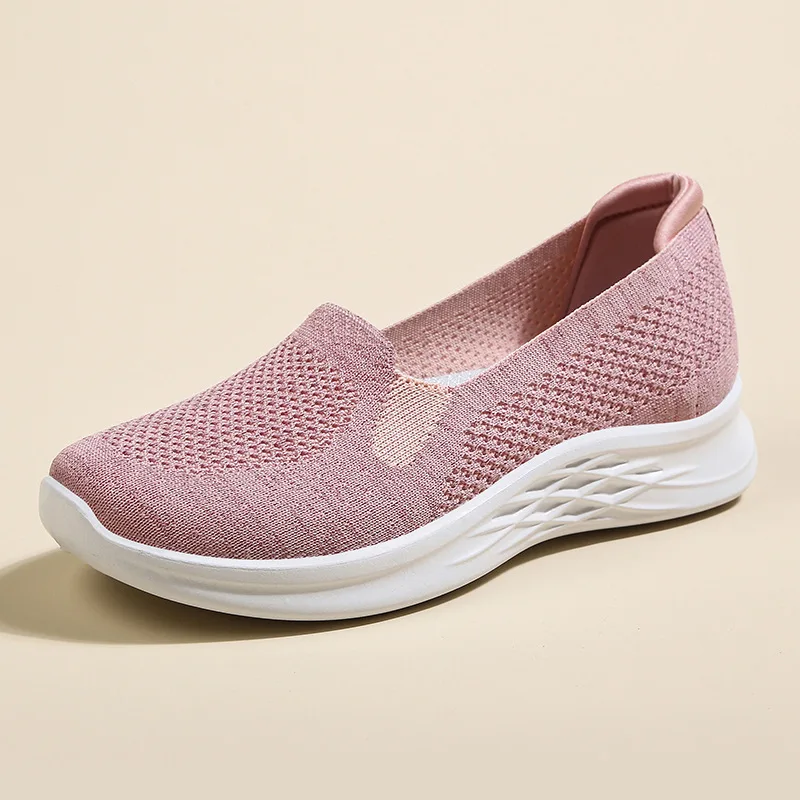 

NEW Summer Fashion Women's Cloth Shoes 2025 Comfortable Soft-soled Walking Shoes Light Breathable Slip-on Shoes Platform Shoe