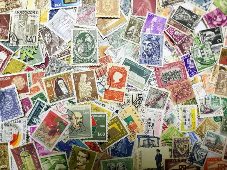 Real Stamped Portugal Post Stamps Postage 100 Different Portugal Collectible Postage Stamps Collecting Material For Scrapbooking