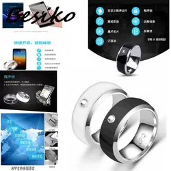 Besiko New Technology NFC Smart Finger Digital Stainless Steel Male And Female Couple Rings For Android/iPhone Mobile Phones