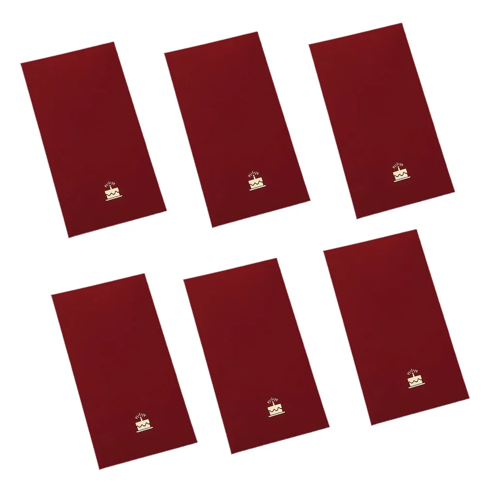 

6Pcs New New Year Red Envelopes Spring Festival 9*17cm Cash Gift Envelopes Chinese Style Blessing Red Packets