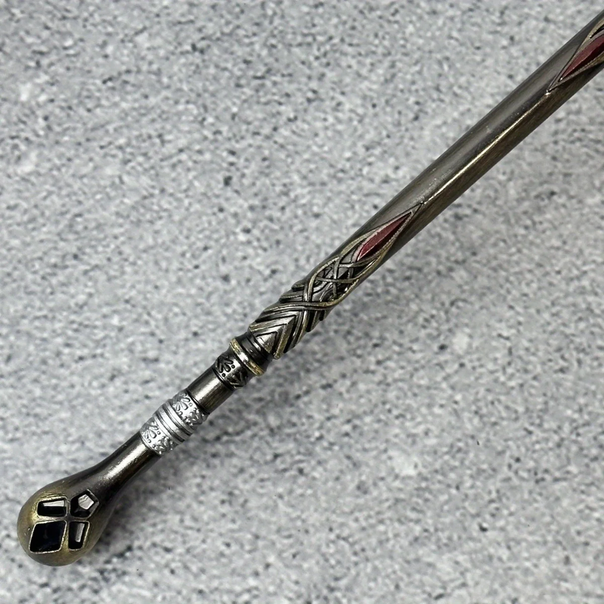 8.6 بوصة إله الحرب الرمح كاتانا كلينروت بوسيدون سيف معدني الساموراي صابر أنيمي النينجا سكين الحجم الحقيقي هدية الرمح الياباني