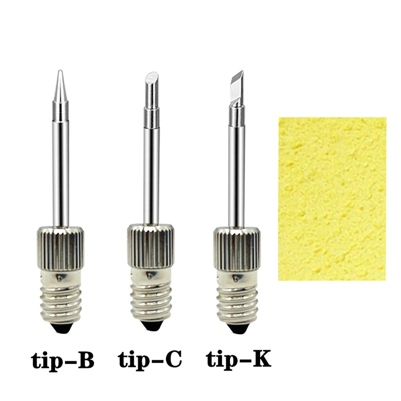 1pc E10 Interface Soldering Iron Tips Welding Tips USB Soldering Tip Set B C K Type Welding Head Soldering Tools Branding Iron