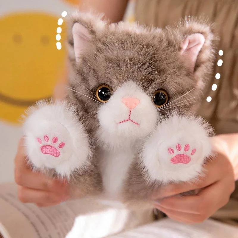 Neue süße Simulation Katze Plüschtiere weiche gefüllte 5-Farben-Kätzchen-Modell gefälschte Katze realistische Tiere Kinder Mädchen Valentinstag Geschenk – Detail 8