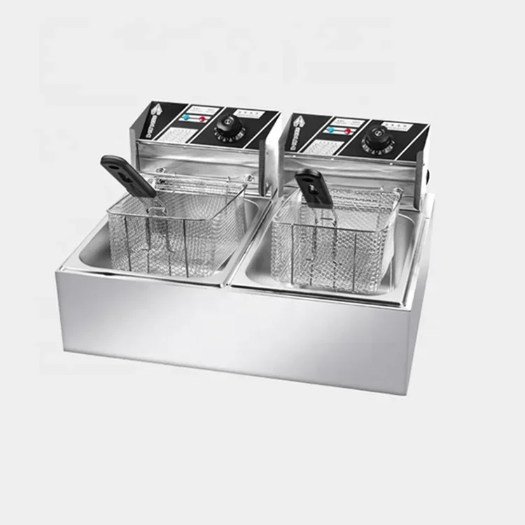 Wholesale Supplier Table Large Commercial 12L Potato Restaurant Stainless Steel Toast Professional Electric Open Deep Fryer